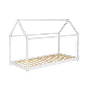 Cama infantill de pino natural, 90x190cm, blanco
