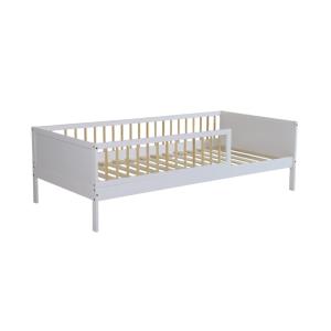 Cama infantill pino natural con somier de láminas incluido,…