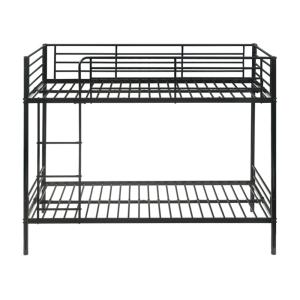 Cama litera metal negro 90 x 190 cm