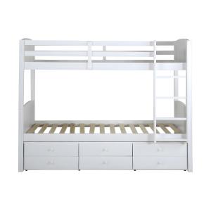 Cama litera pino blanco 90 x 190 cm