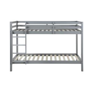 Cama litera pino gris 90 x 190 cm