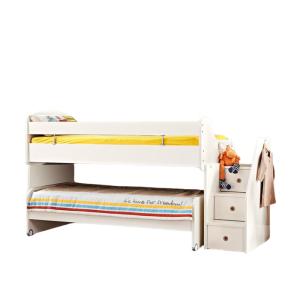 Cama midi blanca 90x200/90/190cm