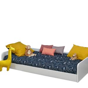 Cama montessori madera maciza  blanco 90x190 cm