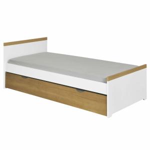 Cama nido con 2 colchones blanco 90x190 cm