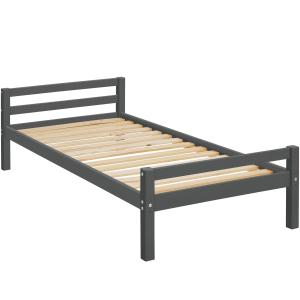 Cama nido de 90x200 cm de madera gris