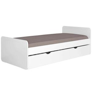 Cama nido madera maciza  blanco 90x200 cm