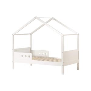 Cama para niños 160x80 cm de madera de pino blanca