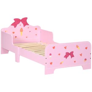 Cama para niños color rosa 143 x 74 x 59 cm