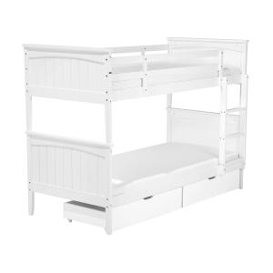 Cama para niños de madera blanco 90x200