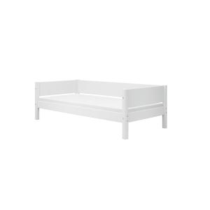 Cama sofá 200 x 90 cm en pino macizo y mdf blanco