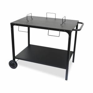 Camarera uso exterior negra en acero modulable para plancha