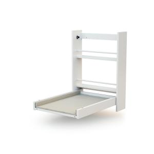 Cambiador abatible de pared madera blanco