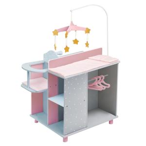 Cambiador con almacenamiento 97.8 cm, gris