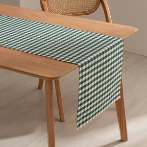 Camino de mesa algodón tacto tela impermeable verde 45x170…