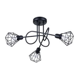 Candelabro cesta en métal, negro l: 48cm