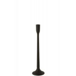 Candelabro hierro opaco negro alt. 41 cm