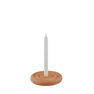 Candelero de gres beige Ø17xH2,5cm