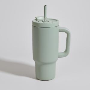 Cantimplora de acero inoxidable verde 0,9L