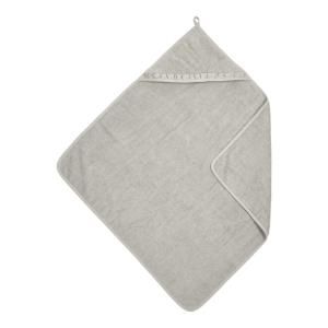 Capa baño con volante greige