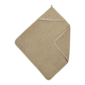 Capa baño con volante taupe