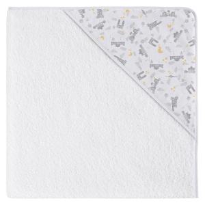 Capa de baño bebe con capucha. 100% algodón alemania gris