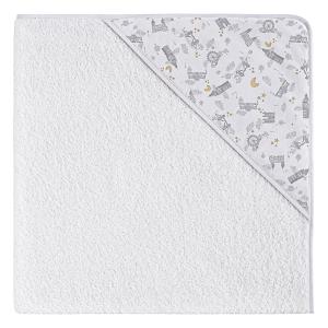Capa de baño bebe con capucha. 100% algodón inglaterra gris…