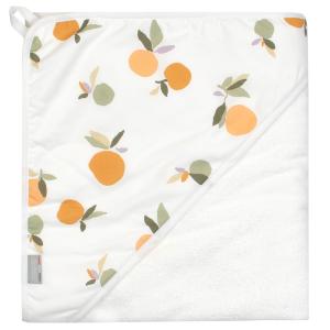 Capa de baño grande de algodón y bambú clem   Blanco