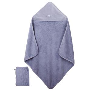 Capa de baño y guante 75x75 cm algodón orgánico