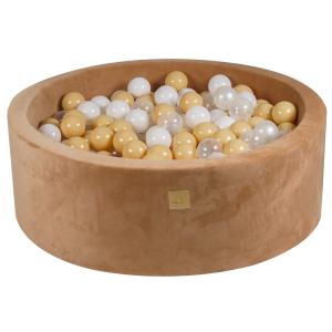 Caramelo piscina de bolas: blanc/transparent/beige h30