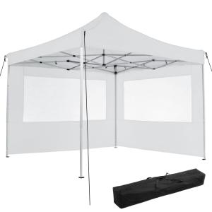 Carpa aluminio plegable, ajustable, 2 paneles laterales, 3x…