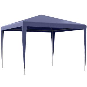 Carpa de jardín 293x293x252 cm azul y blanco