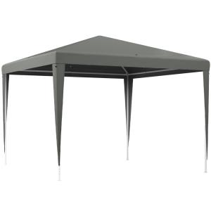 Carpa de jardín 293x293x252 cm gris