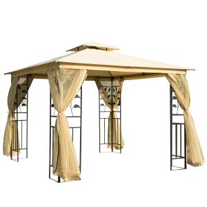 Carpa de jardín 300x300x280cm beige