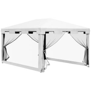 Carpa de jardín 395x295x255 cm blanco