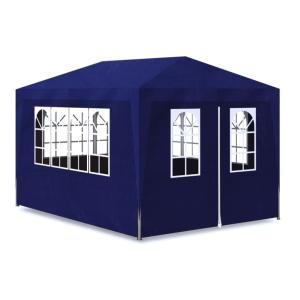 Carpa para fiestas acero azul 300x400 cm
