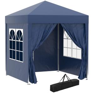 Carpa plegable 200x200x245 cm azul