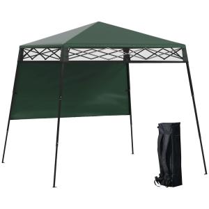 Carpa plegable 220x220x200 cm verde