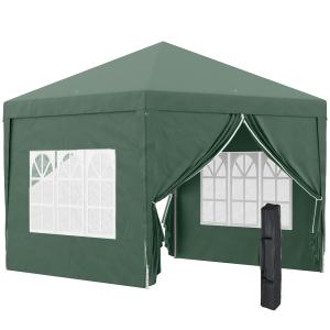 Carpa plegable 295x295x258 cm verde