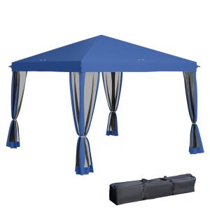 Carpa plegable 295x295x260 cm azul
