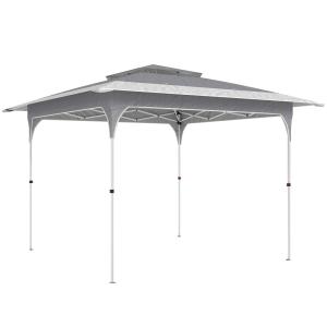 Carpa plegable 352x352x278 cm gris oscuro