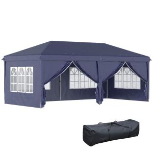 Carpa plegable 585x295x270 cm azul