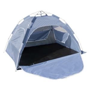 Carpa plegable playa poliester azul