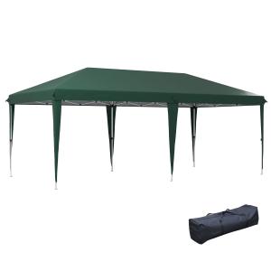 Carpa plegable verde 585 x 295 x 265 cm