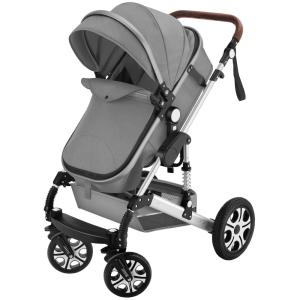 Carrito de bebé plegable, con diseño 2 en 1 y arnés de 5 pu…