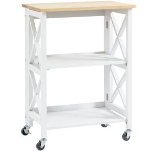 Carrito de cocina 60x40x84 cm blanco