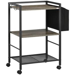 Carrito de cocina 66x40x80.5 cm gris