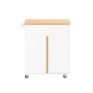 Carrito de cocina con 1 cajón y 2 puertas 1 toallero 74 x 4…