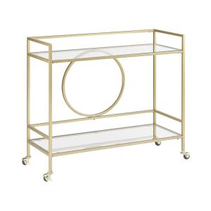 Carrito de cocina dorado metal