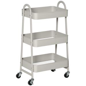 Carrito de cocina gris 45 x 31 x 79.4 cm