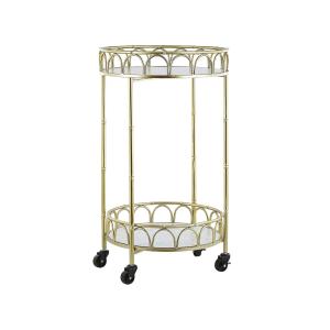 Carrito de cocina mármol blanco metal